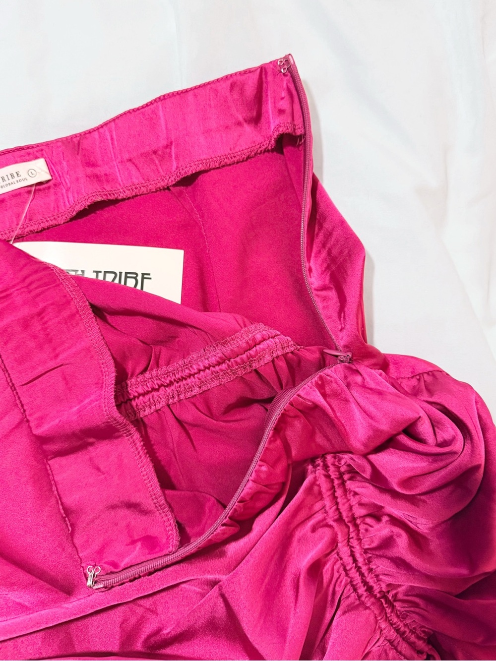 NWT • 12th Tribe Satin Mini Skirt - Picture 4 of 14